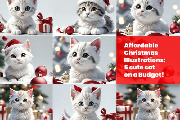 Cat of Christmas Bundle: Festive Illustrations
