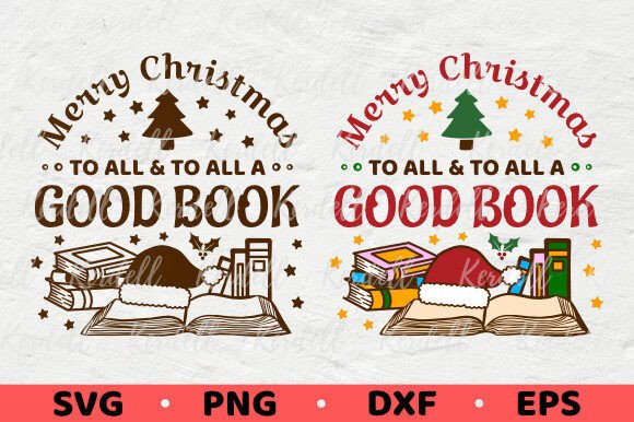 Christmas Book Lover Illustrations Review