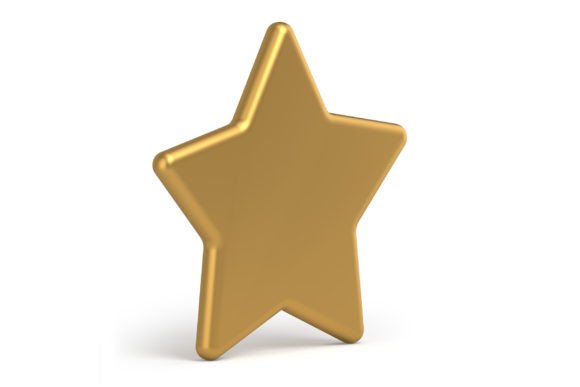 Christmas Gold Star 3d Illustrations Review