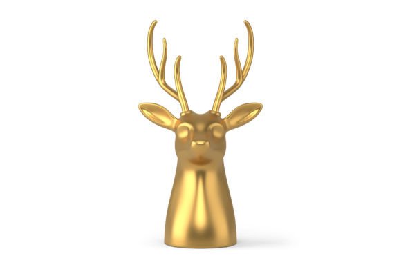 Christmas Reindeer 3d Icon for Illustrations
