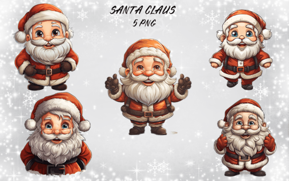 Christmas Santa Claus Sublimation Bundle Illustrations Review