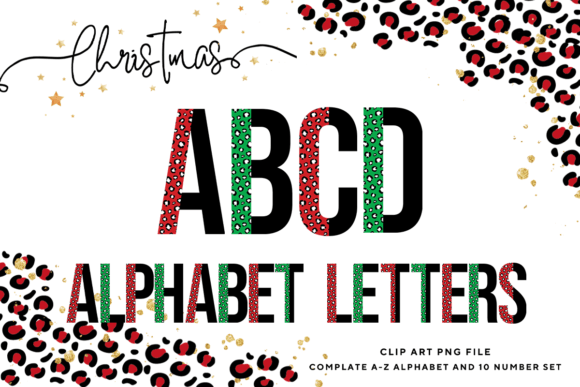 Review: Christmas Alphabet Leopard Letters PNG for Embroidery