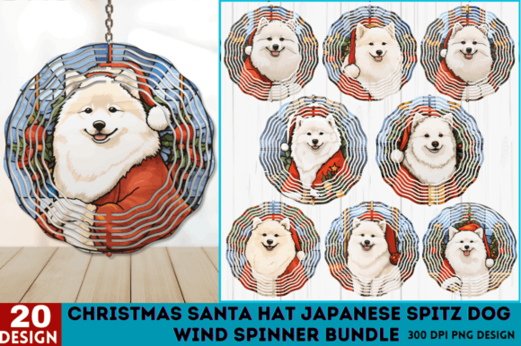 Review: Christmas Japanese Spitz Dog Wind Design