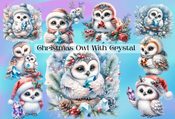 Review: Christmas Owl with Crystal Clipart