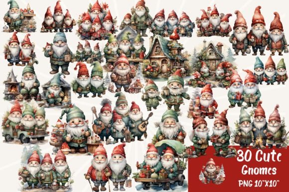 Reviewing Magical Watercolor Christmas Gnomes