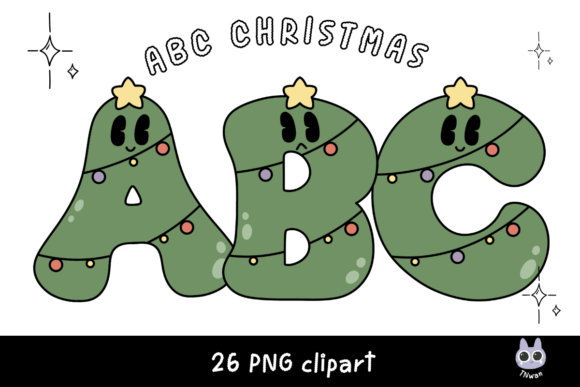 Reviewing the Christmas Tree Alphabet Retro Font Png