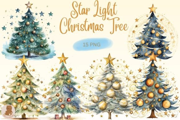 Star Light Christmas Tree Bundle: Illustrations Review